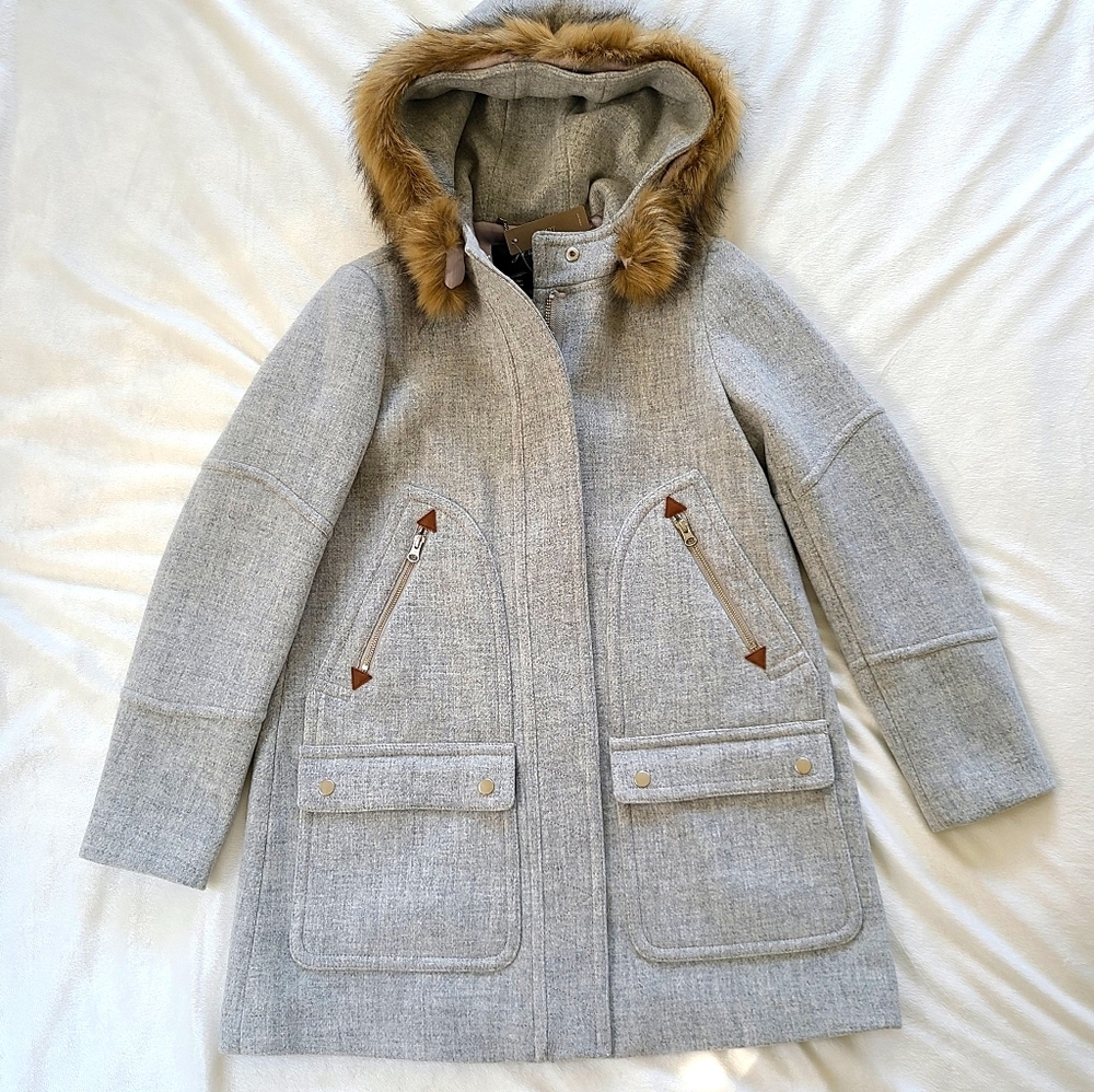 J Crew Chateau wool parka